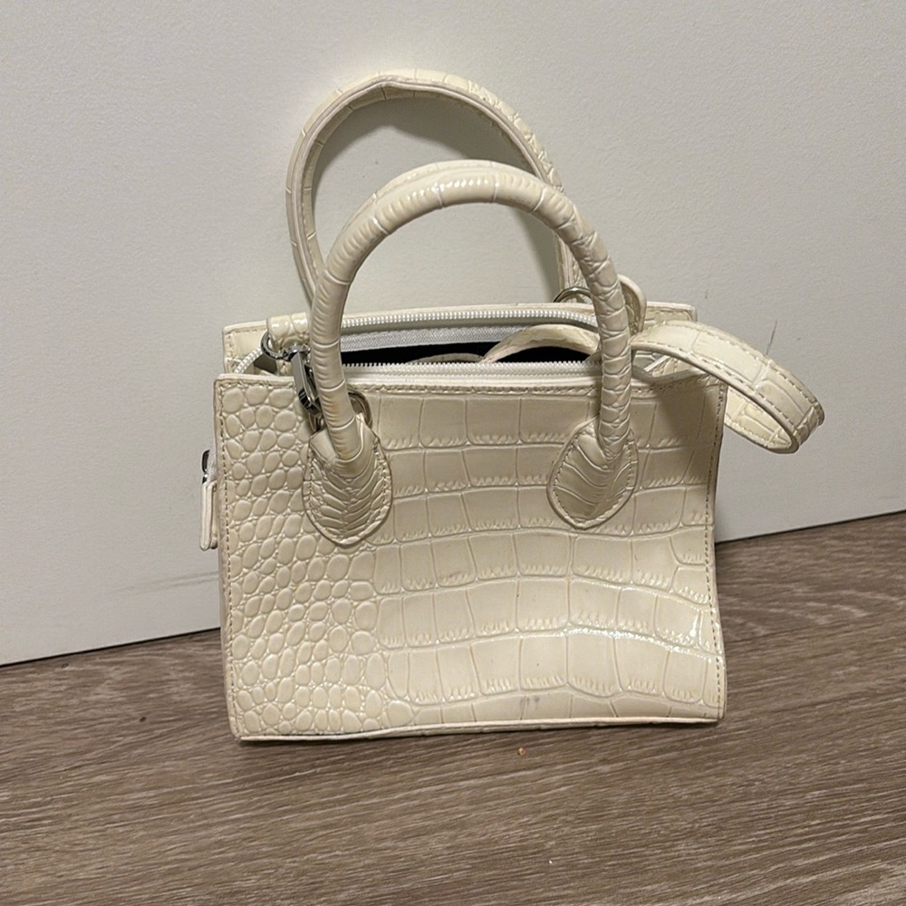 White handbag